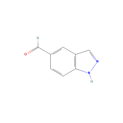 1H-Indazole-5-carboxaldehyde (CAS: 253801-04-6) - Chemical Structure and Molecular Formula 