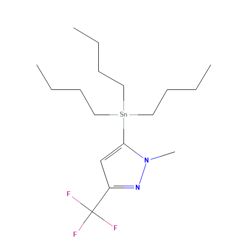 1-Methyl-5-(tributylstannyl)-3-(trifluoromethyl)-1H-pyrazole (CAS: 191606-78-7) - Related Chemical Product