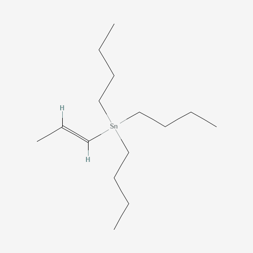 Tri-n-butyl(1-propenyl)tin E and Z (CAS: 105494-65-3) - Chemical Structure and Molecular Formula 