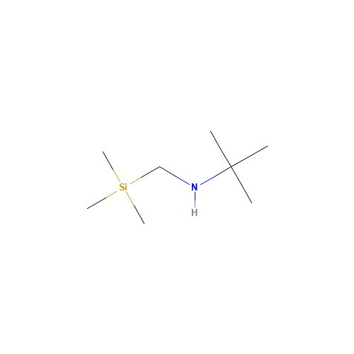2-Methyl-N-[(trimethylsilyl)methyl]-2-propanamine (CAS: 79250-80-9) - Chemical Structure and Molecular Formula 