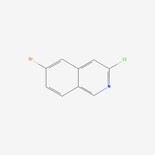 6-Bromo-3-chloroisoquinoline (CAS: 552331-06-3) - Chemical Structure and Molecular Formula 