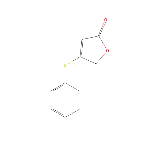 4-(Phenylthio)-2(5H)-furanone (CAS: 57061-30-0) - Chemical Structure and Molecular Formula 