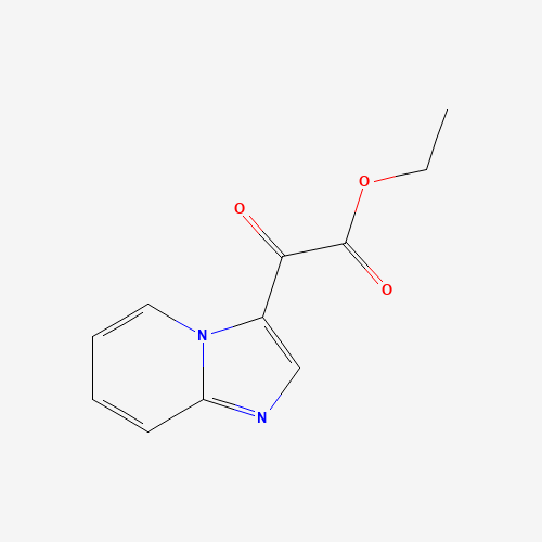 Imidazo[1,2-a]pyridin-3-yl-oxoacetic acid ethyl ester (CAS: 603301-58-2) - Chemical Structure and Molecular Formula 
