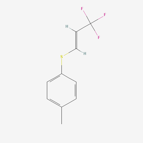 (?-Trifluoromethyl)vinyl tolyl sulfide 85/15 E/Z (CAS: 940881-02-7) - Chemical Structure and Molecular Formula 