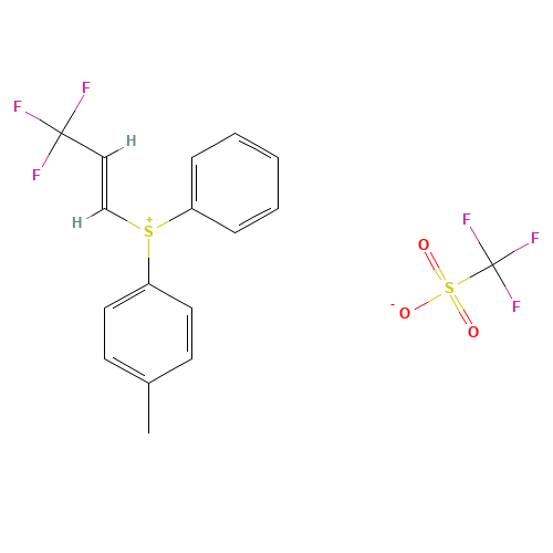 3,3,3-Trifluoropropen-1-yl phenyl tolyl sulfonium triflate (CAS: 1228046-58-9) - Related Chemical Product