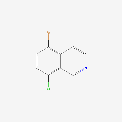 5-Bromo-8-chloroisoquinoline (CAS: 956003-79-5) - Chemical Structure and Molecular Formula 