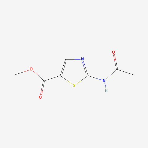 2-Acetylamino-5-thiazolecarboxylic acid methyl ester (CAS: 1174534-36-1) - Chemical Structure and Molecular Formula 