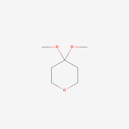 4,4-Dimethoxytetrahydro-4H-pyran (CAS: 28218-71-5) - Chemical Structure and Molecular Formula 