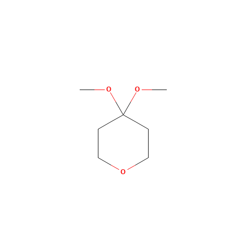 4,4-Dimethoxytetrahydro-4H-pyran (CAS: 28218-71-5) - Chemical Structure and Molecular Formula 