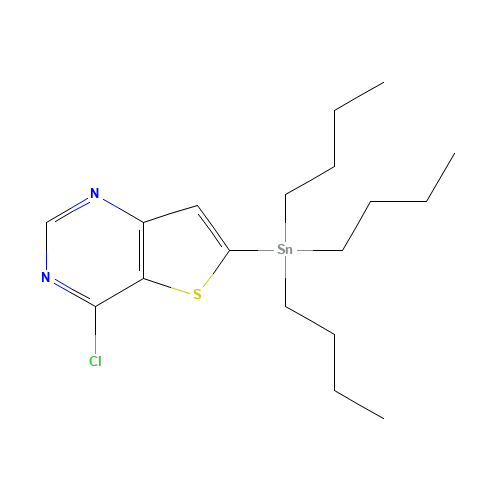 4-Chloro-6-(tributylstannyl)-thieno[3,2-d]pyrimidine (CAS: 875339-90-5) - Related Chemical Product