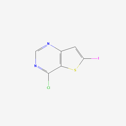 4-Chloro-6-iodothieno[3,2-d]pyrimidine (CAS: 225382-62-7) - Chemical Structure and Molecular Formula 