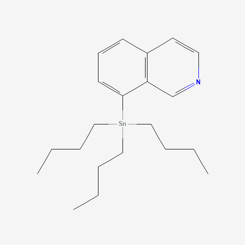 8-(Tributylstannyl)isoquinoline (CAS: 1245816-24-3) - Chemical Structure and Molecular Formula 