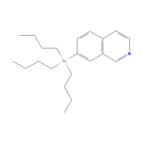 7-(Tributylstannyl)isoquinoline (CAS: 1161975-56-9) - Chemical Structure and Molecular Formula 