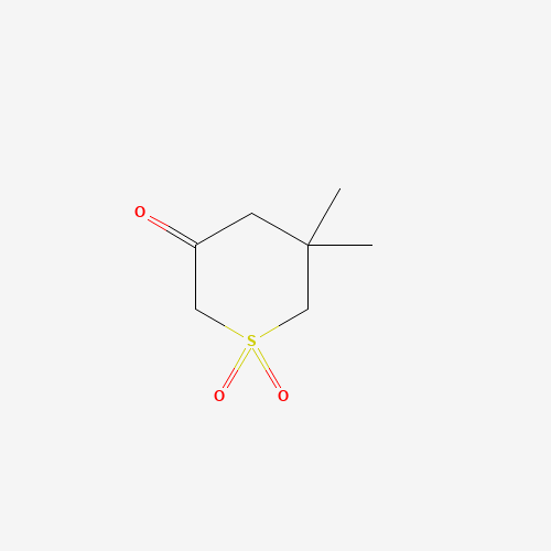 Dihydro-5,5-dimethyl-2H-thiopyran-3(4H)-one-1,1-dioxide (CAS: 1049093-43-7) - Chemical Structure and Molecular Formula 