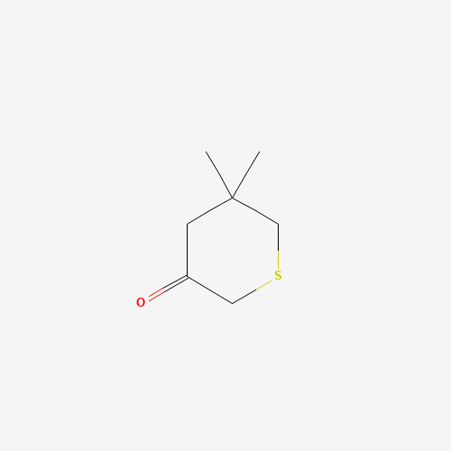 Dihydro-5,5-dimethylthiopyran-3(4H)-one (CAS: 18615-62-8) - Chemical Structure and Molecular Formula 