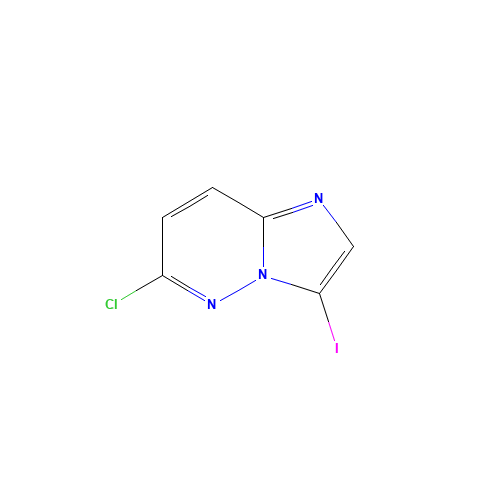 6-Chloro-3-iodoimidazo[1,2-a]pyridazine (CAS: 923595-49-7) - Chemical Structure and Molecular Formula 