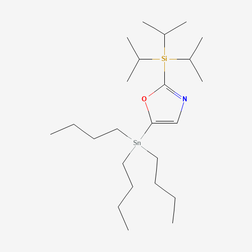 5-(Tributylstannyl)-2-triisopropylsilyloxazole (CAS: 869542-43-8) - Chemical Structure and Molecular Formula 