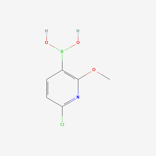 6-Chloro-2-methoxypyridine-3-boronic acid (CAS: 1072946-50-9) - Chemical Structure and Molecular Formula 