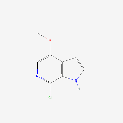 7-Chloro-4-methoxy-1H-pyrrolo[2,3-c]pyridine (CAS: 446284-32-8) - Chemical Structure and Molecular Formula 