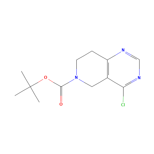 tert-Butyl 4-chloro-7,8-dihydropyrido-[4,3-d]pyrimidine-6(5H)-carboxylate (CAS: 1056934-87-2) - Related Chemical Product