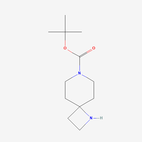 1,7-Diazaspiro[3.5]nonane-7-carboxylic acid tert-butyl ester (CAS: 1180112-41-7) - Chemical Structure and Molecular Formula 