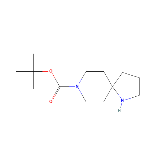 1,8-Diazaspiro[4.5]decane-8-carboxylic acid tert-butyl ester (CAS: 937729-06-1) - Chemical Structure and Molecular Formula 