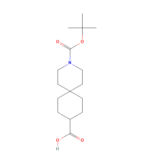 3-Azaspiro[5.5]undecane-3,9-dicarboxylic acid 3-(tert-butyl) ester (CAS: 170228-81-6) - Chemical Structure and Molecular Formula 