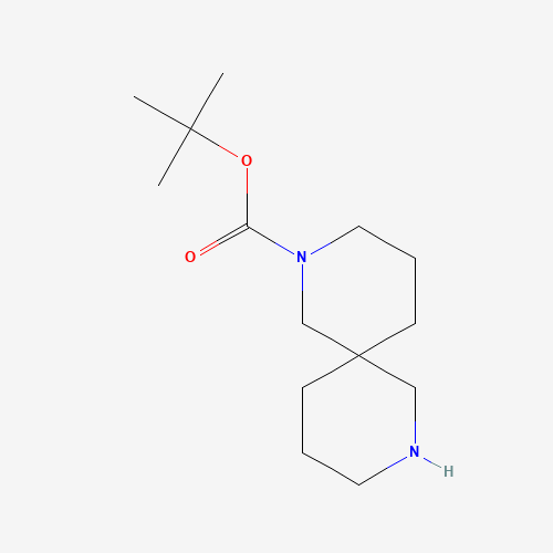 2,8-Diazaspiro[5.5]undecane-2-carboxylic acid tert-butyl ester (CAS: 954240-14-3) - Chemical Structure and Molecular Formula 