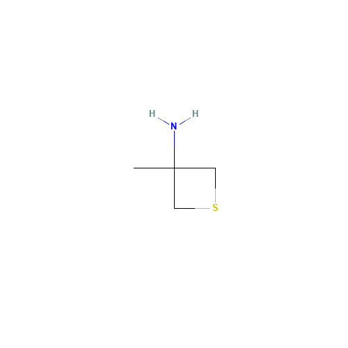 3-Methyl-3-thietanamine (CAS: 943437-91-0) - Chemical Structure and Molecular Formula 