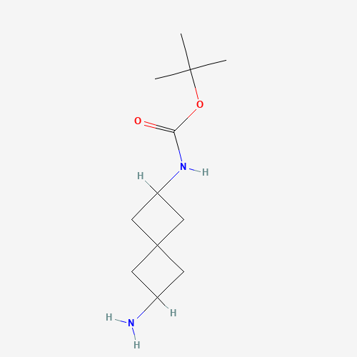 N-(2-Aminospiro[3.3]hept-6-yl)carbamic acid tert-butyl ester (CAS: 1239589-52-6) - Chemical Structure and Molecular Formula 
