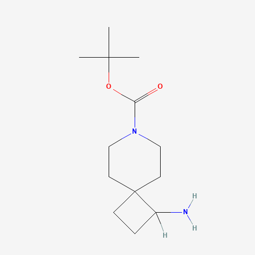 1-Amino-7-azaspiro[3.5]nonane-7-carboxylic acid tert-butyl ester (CAS: 1100748-84-2) - Chemical Structure and Molecular Formula 