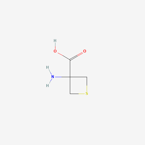 3-Aminothietane-3-carboxylic acid (CAS: 138650-26-7) - Chemical Structure and Molecular Formula 