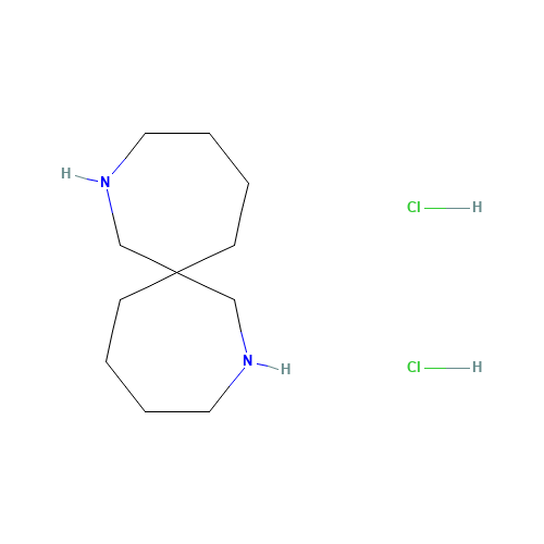 2,9-Diazaspiro[6.6]tridecane  dihydrochloride (CAS: 1160801-01-3) - Chemical Structure and Molecular Formula 