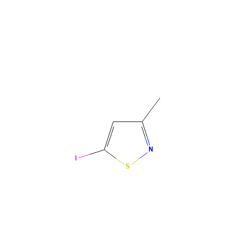5-Iodo-3-methylisothiazole (CAS: 20067-15-6) - Chemical Structure and Molecular Formula 