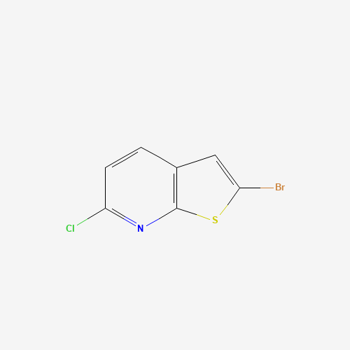 2-Bromo-6-chlorothieno[2,3-b]pyridine (CAS: 68236-35-1) - Chemical Structure and Molecular Formula 