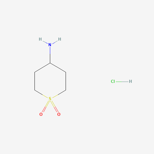 4-Aminotetrahydro-2H-thiopyran-1,1-dioxide hydrochloride (CAS: 116529-31-8) - Chemical Structure and Molecular Formula 