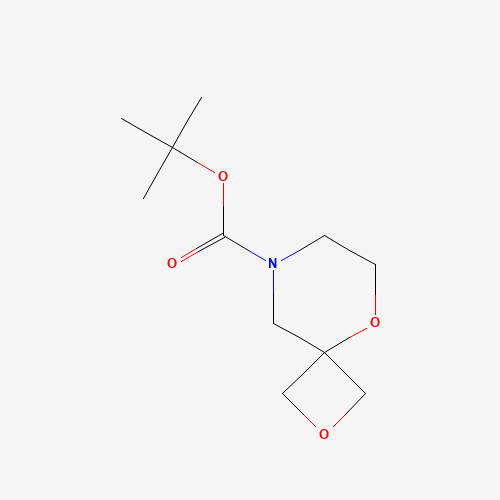 2,9-Dioxa-6-azaspiro[3.5]nonane-6-carboxylic acid tert-butyl ester (CAS: 1272412-69-7) - Chemical Structure and Molecular Formula 