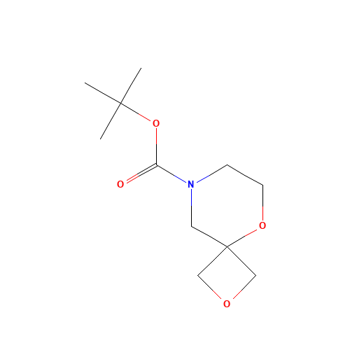 2,9-Dioxa-6-azaspiro[3.5]nonane-6-carboxylic acid tert-butyl ester (CAS: 1272412-69-7) - Chemical Structure and Molecular Formula 