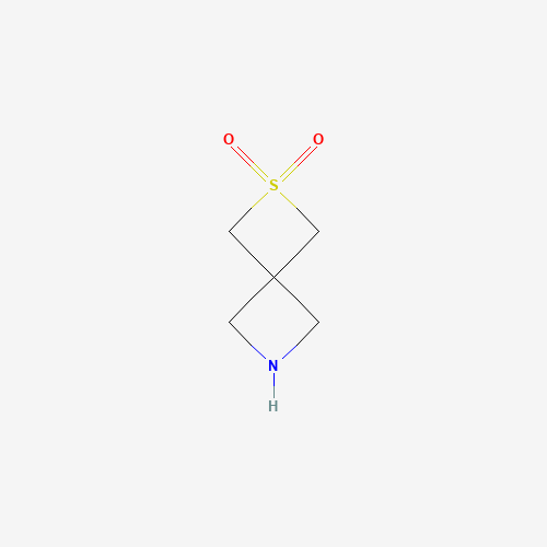 2-Thia-6-azaspiro[3.3]heptane-2,2-dioxide (CAS: 1263182-09-7) - Chemical Structure and Molecular Formula 