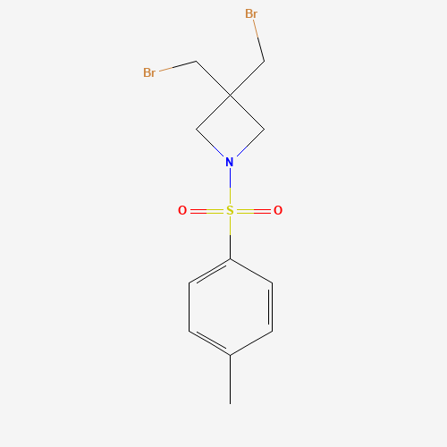 3,3-Bis(bromomethyl)-1-(p-toluenesulfonyl)azetidine (CAS: 1041026-61-2) - Chemical Structure and Molecular Formula 