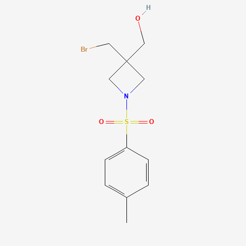 (3-(Bromomethyl)-1-(p-toluenesulfonyl)-azetidin-3-yl)methanol (CAS: 1041026-55-4) - Chemical Structure and Molecular Formula 