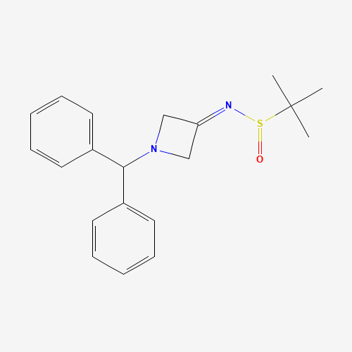 N-(1-Benzhydrylazetidin-3-ylidene)-2-methylpropane-2-sulfinamide (CAS: 1263296-74-7) - Related Chemical Product