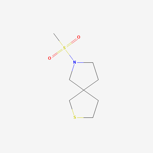 7-Methylsulfonyl-2-thia-7-azaspiro[4.4]nonane (CAS: 77415-66-8) - Chemical Structure and Molecular Formula 