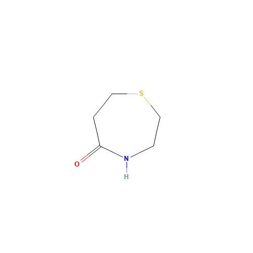 Tetrahydro-1,4-thiazepan-5-one (CAS: 2896-98-2) - Chemical Structure and Molecular Formula 