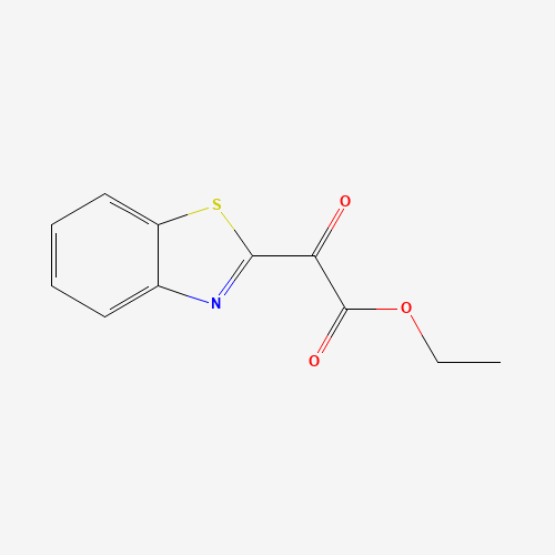Ethyl 2-(1,3-benzothiazol-2-yl)-2-oxoacetate (CAS: 20474-55-9) - Chemical Structure and Molecular Formula 