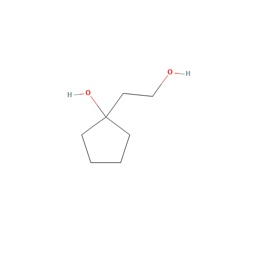 1-(2-Hydroxyethyl)cyclopentanol (CAS: 73089-93-7) - Chemical Structure and Molecular Formula 