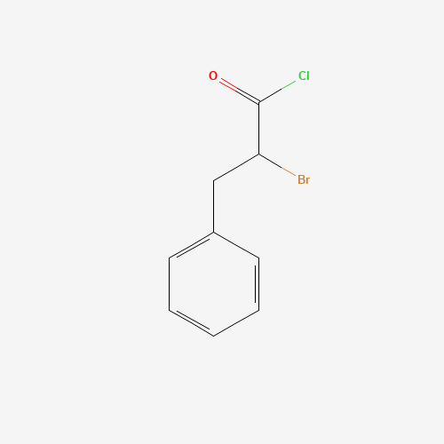 2-Bromo-3-phenylpropanoyl chloride (CAS: 42762-86-7) - Chemical Structure and Molecular Formula 