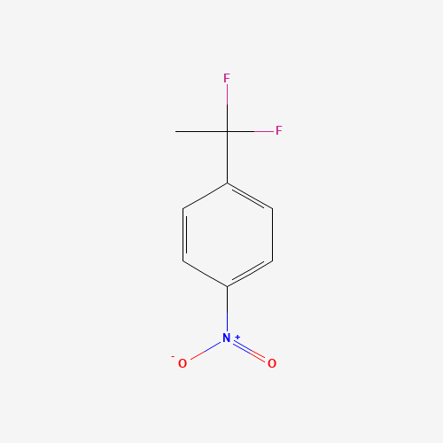 1-(1,1-Difluoroethyl)-4-nitrobenzene (CAS: 32471-55-9) - Chemical Structure and Molecular Formula 