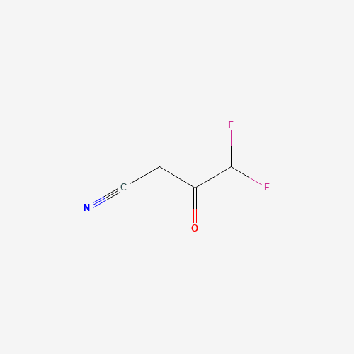4,4-Difluoro-3-oxobutanenitrile (CAS: 1261289-79-5) - Chemical Structure and Molecular Formula 