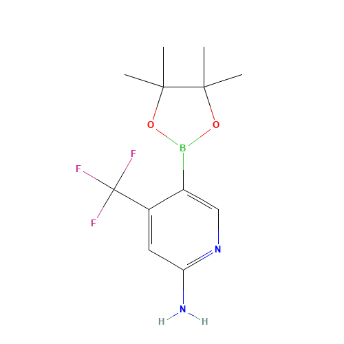5-(4,4,5,5-Tetramethyl-1,3,2-dioxaborolan-2-yl)-4-(trifluoromethyl)pyridin-2-amine (CAS: 944401-57-4) - Related Chemical Product